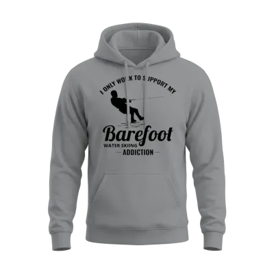 Barefoot Skiing Water Sport Motorboat Unisex Hoodie - Sport Grey