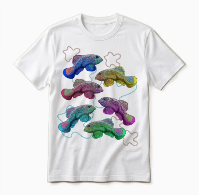 Sea Fish Aquarium Unisex T-Shirt in White