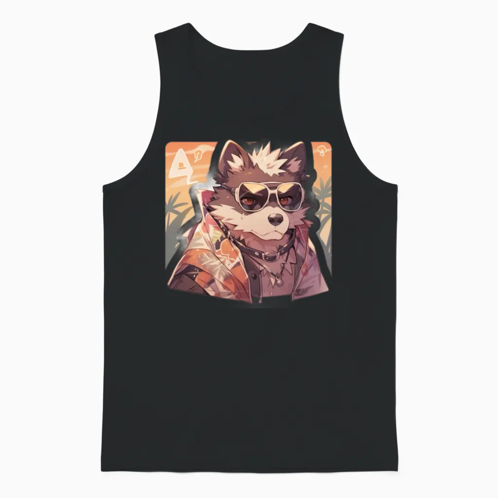 Dogs Pet Dog Owner Dog Lover Animal Unisex Tank Top in Black