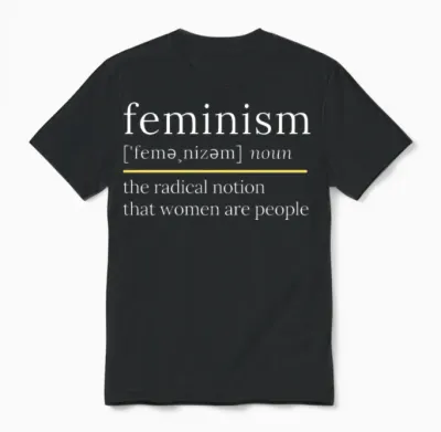 Feminism Noun Unisex T-Shirt - Black