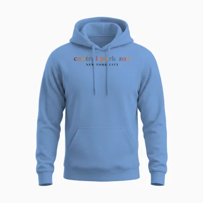 Central Park Zoo New York City Unisex Hoodie - Carolina Blue