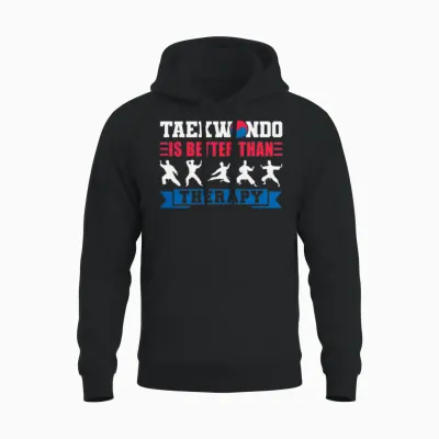 Tkd Korean Martial Arts Tae Kwon Unisex Hoodie - Black