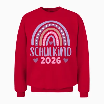 Kinder Schule Erstklässler Einschulung - Endlich Schulkind 2026 Unisex Sweatshirt - Red