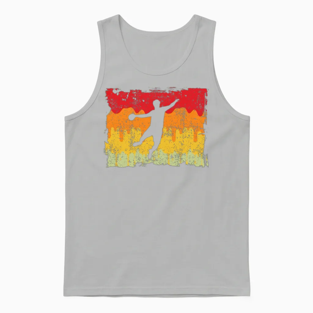 Handball Retro Unisex Tank Top in Ash