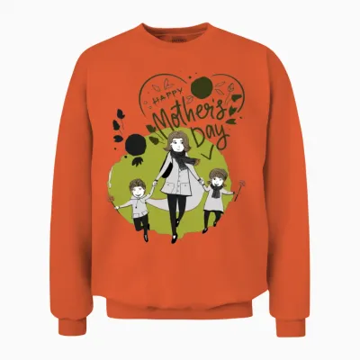 Mothers Day Unisex Sweatshirt - Orange