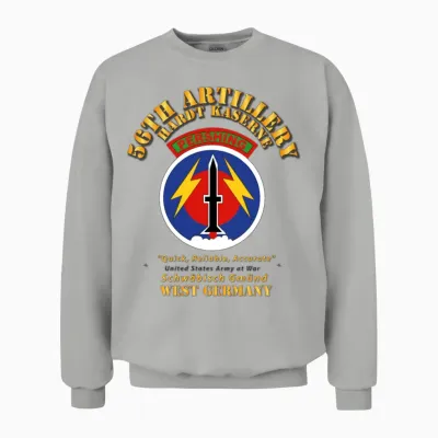 Army 56th Artillery Command Pershing Hardt Kaserne Unisex Sweatshirt - Ash