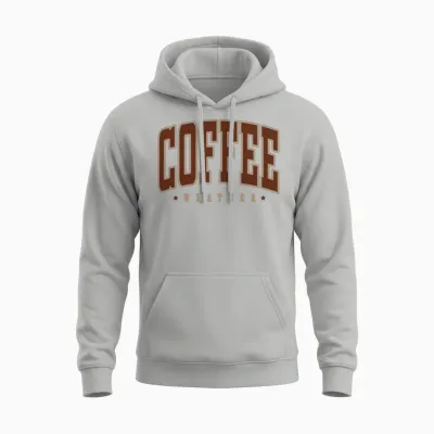 Retro Coffee Weather 2 Unisex Hoodie - Ash