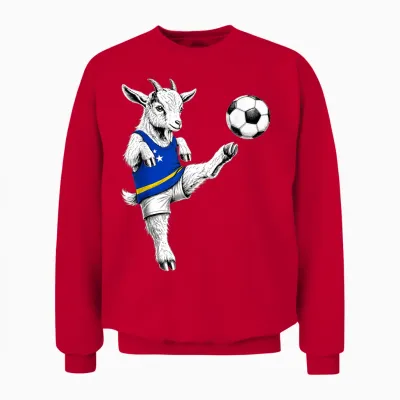 Curacaoan Football Player Curaçao Lustiger Fußball Unisex Sweatshirt - Red