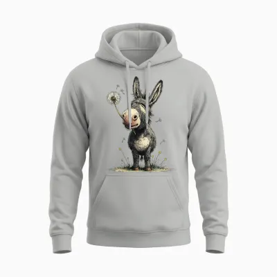 Cooles Pusteblume Esel Kostüm Für Blumen- Und Eselliebhaber Unisex Hoodie - Ash