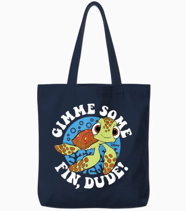 Finding Nemo - Gimme Some Fin, Dude! Tote Bags in Navy