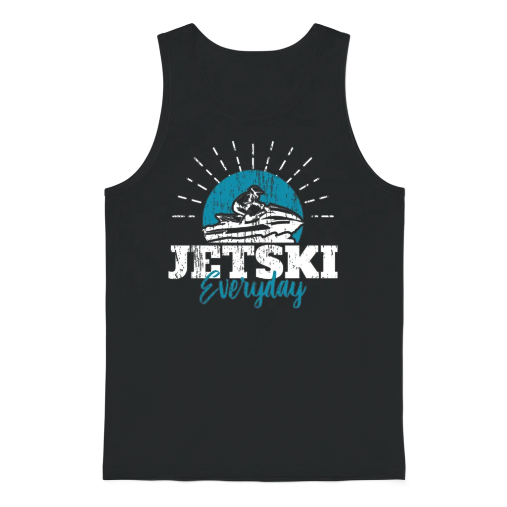 Jetski Gift Unisex Tank Top - Black