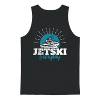 Jetski Gift Unisex Tank Top - Black – 1