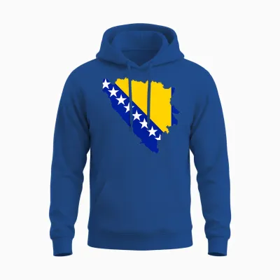 Bosnien Flagge Bosnische Farben Sarajevo Frauen Männer Bih Unisex Hoodie - Royal