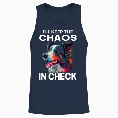 Border Collie - Dog Lover - Dog Owner Unisex Tank Top - Navy