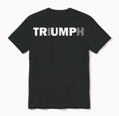 Trump Triumph T-Shirt Patriotisches Unisex T-Shirt - Black