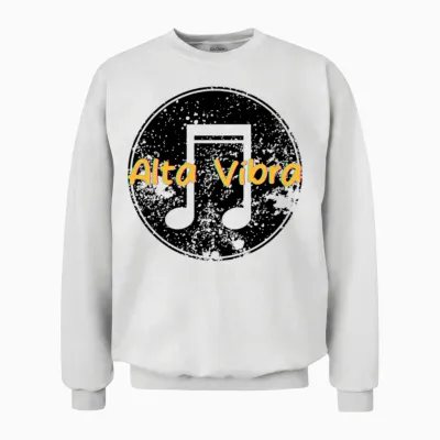 Alta Vibra Neon Script Unisex Sweatshirt - White