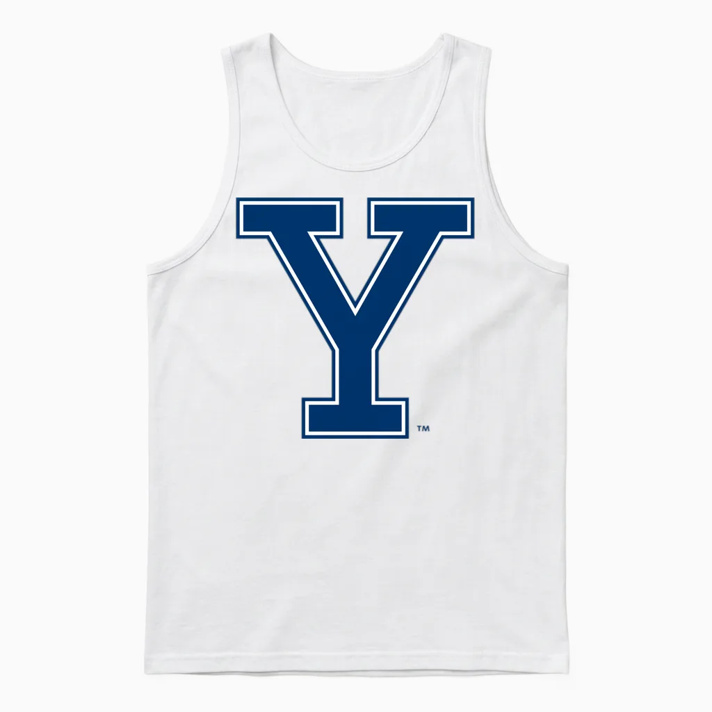 Yale Bulldogs | Produit Officiel De L'université Ncaa | Yale005 Manche Longue Unisex Tank Top in White
