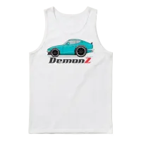 Demon Z Light Blue Unisex Tank Top - White – 1