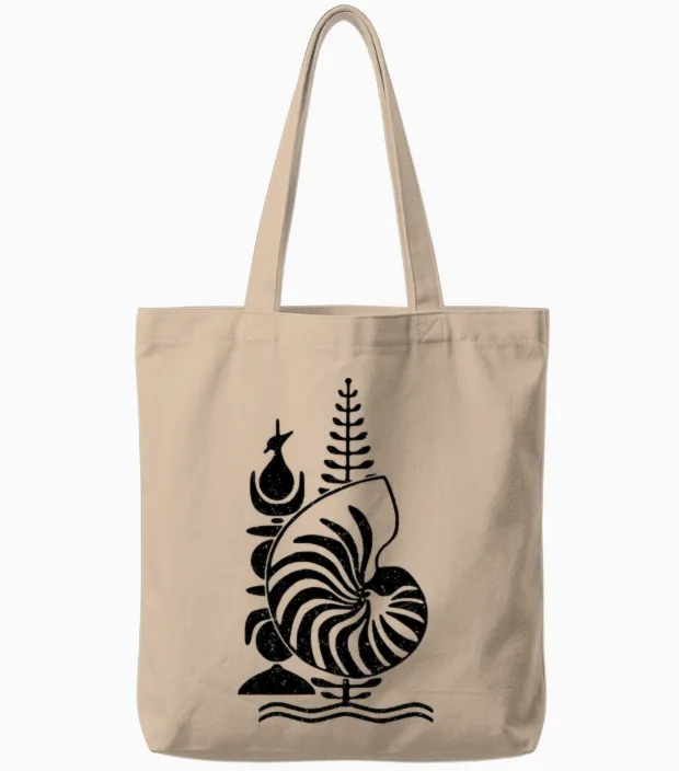 Drapeau Du Symbole De La Calédonie Manche Longue Tote Bags in Natural