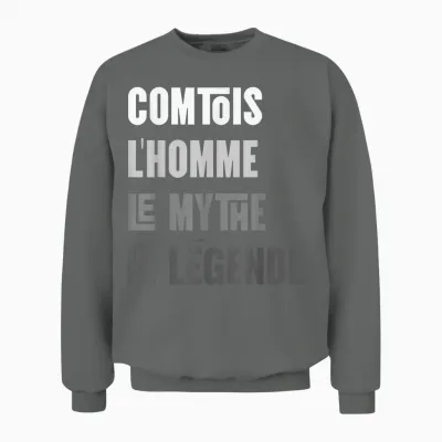 Comtois Men's Myth Legend Gift Idea Humour Franche-Comté Unisex Sweatshirt - Graphite Heather