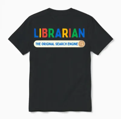 Librarian the Original Search Engine Unisex T-Shirt - Black
