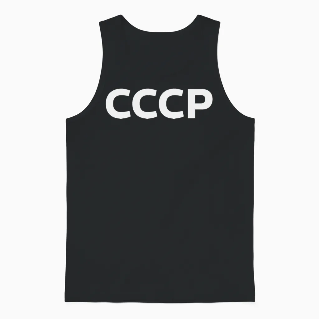 Ussr ΡΡΡΡ Unisex Tank Top in Black