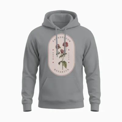 Retro Rose Unisex Hoodie - Sport Grey