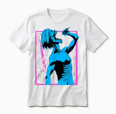 Attack on Titan Colorful Titan Eating Anime Unisex T-Shirt - White