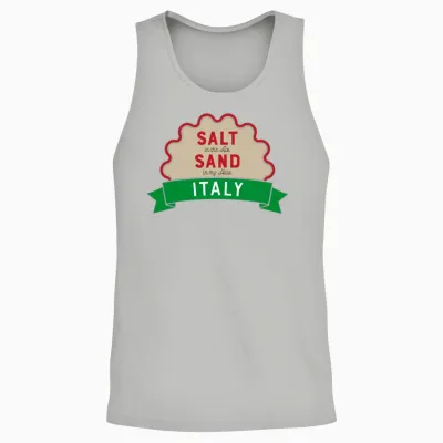 Italy Unisex Tank Top - Ash