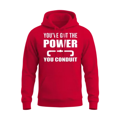 Funny Electrician Unisex Hoodie - Red