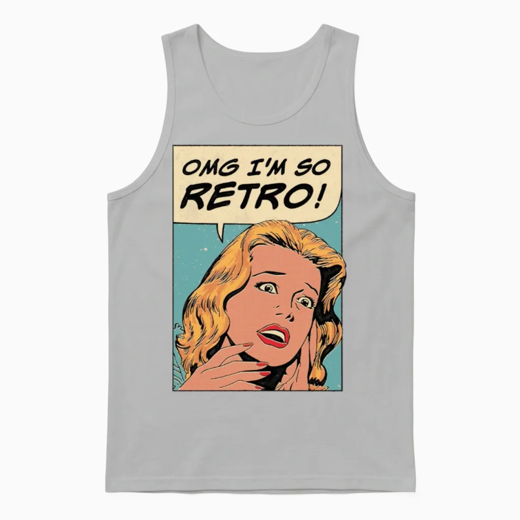 So Retro Unisex Tank Top in Ash