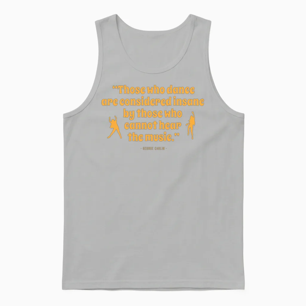 George Carlin Comedian Unisex Tank Top in Ash