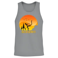 Allegedly Funny Ostrich Unisex Tank Top - Sport Grey – 2