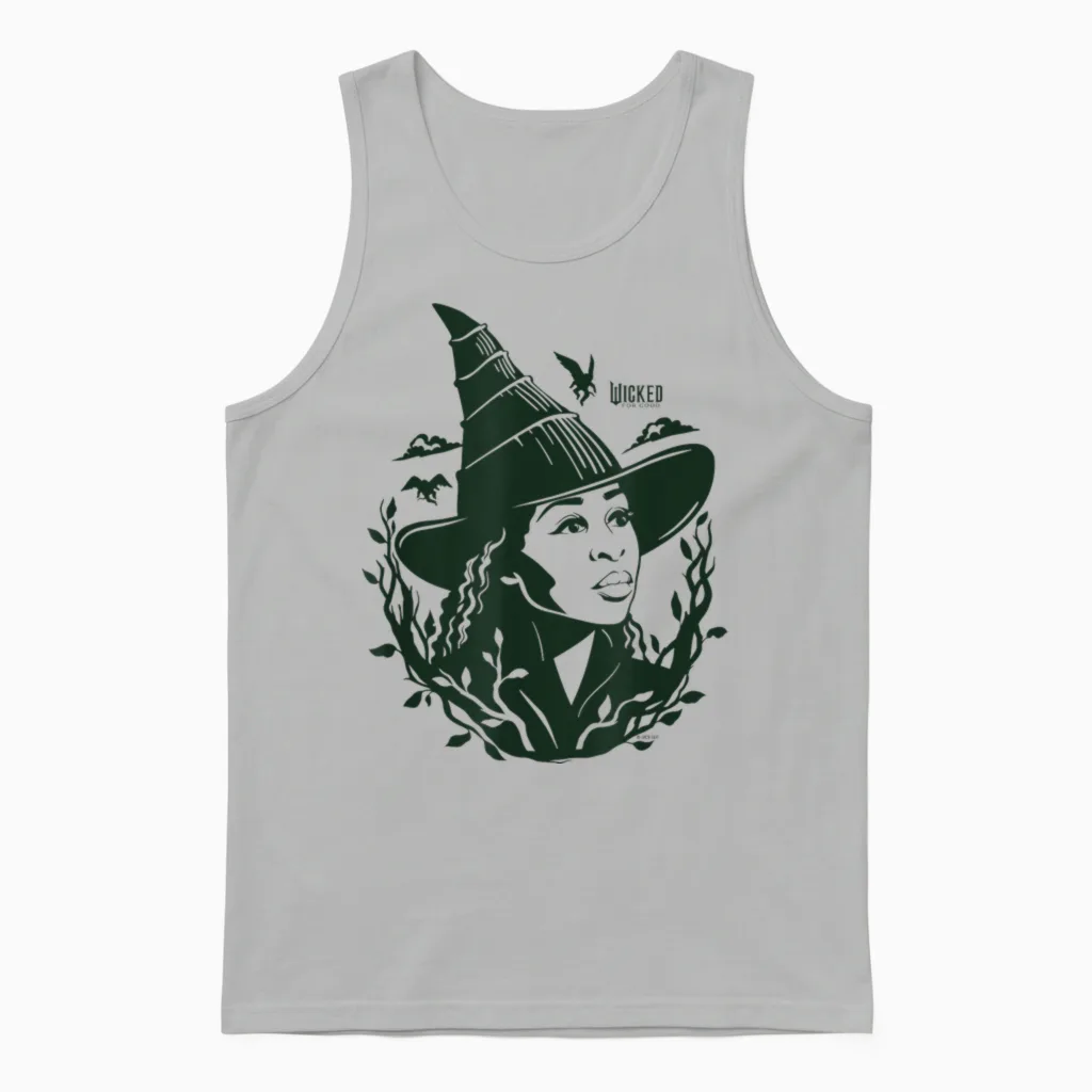 Wicked: for Good Elphaba Gauze Unisex Tank Top in Ash