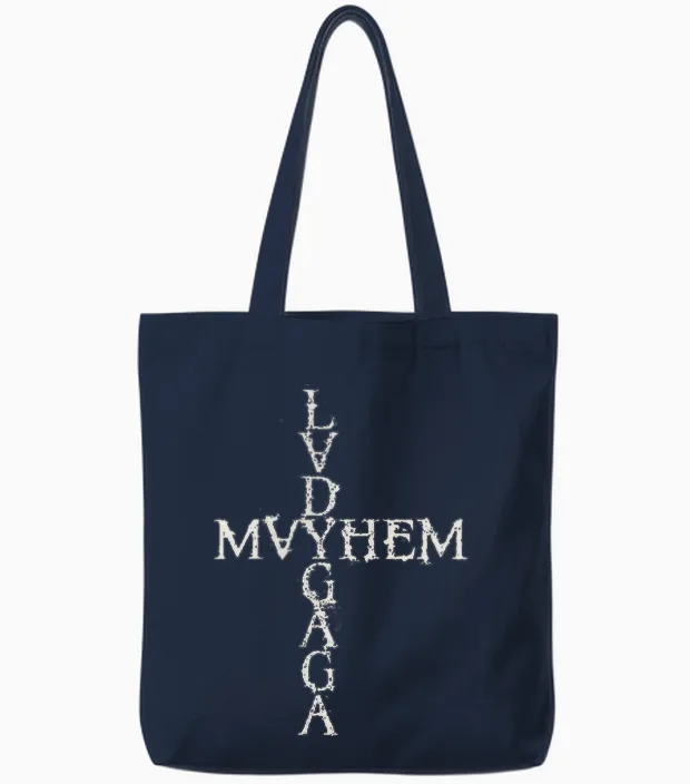 Official Lady Gaga Mayhem Cross Tote Bags in Navy