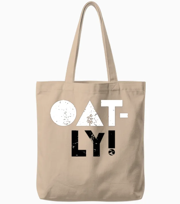 Oatly! Oat Milk Tote Bags in Natural