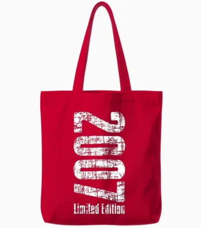 18 Years Old Man 2007 Birthday 18 Years Limited Edition Tote Bags - Red