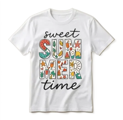 Retro Summer Unisex T-Shirt - White
