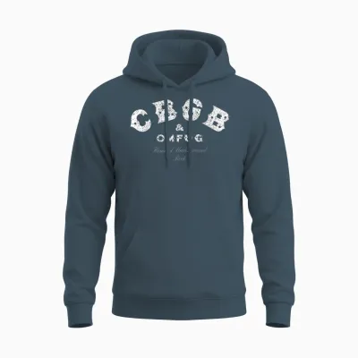 Cbgb – Classic Logo on Black Unisex Hoodie - Dark Heather