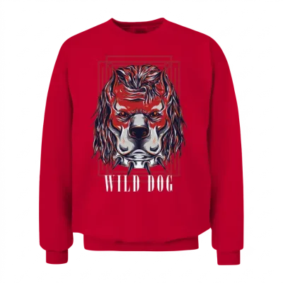 Rebel Dog Unisex Sweatshirt - Red