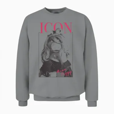 Disney the Muppets Miss Piggy Icon Magazine Unisex Sweatshirt - Sport Grey