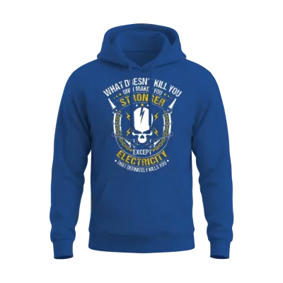 Electricity/electrician/sparky/electrical Worker Unisex Hoodie - Royal