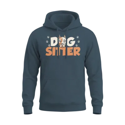 Dog Sitter Puppy Job Dogs Dog Sitting Unisex Hoodie - Dark Heather