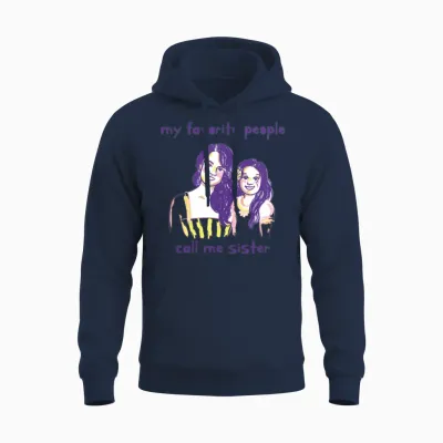 Funny Sister My Favorite People Call Me Sister Unisex Hoodie - Navy