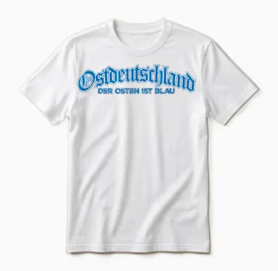 Ostdeutschland - Der Osten Ist Blau - Ossi - Ddr Unisex T-Shirt - White
