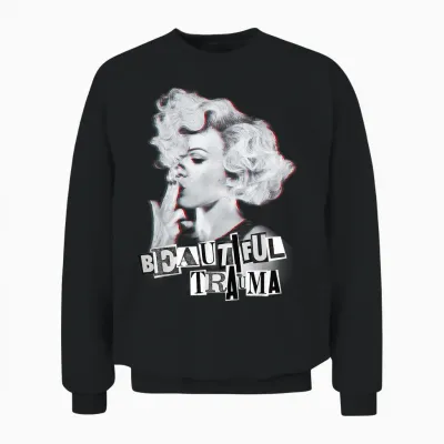 P! Nk Beautiful Trauma T-Shirt, Black, S Unisex Sweatshirt - Black