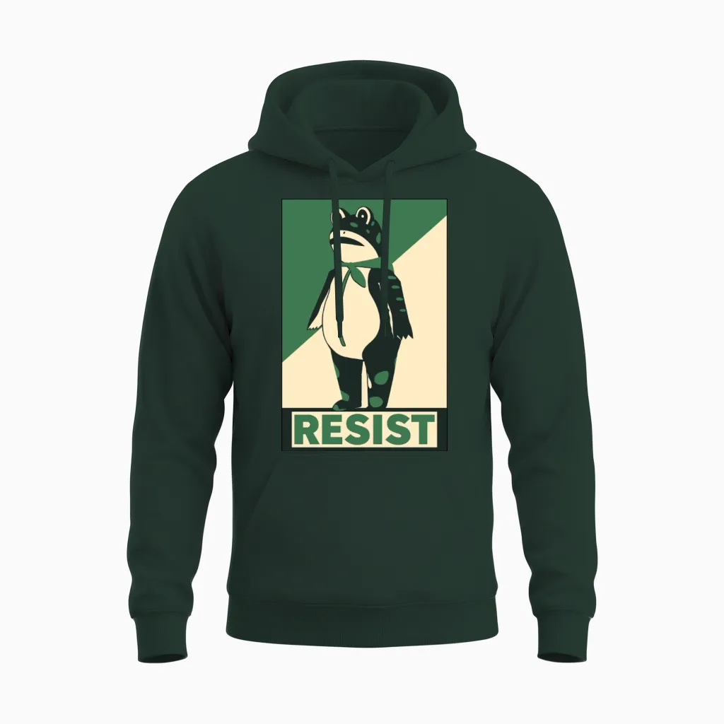 Resist Portland Frog - Reptiles & Exotics Unisex Hoodie in Forest