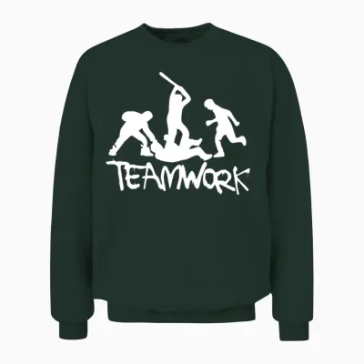 Teamwork Mens Funny Unisex Sweatshirt - Forest