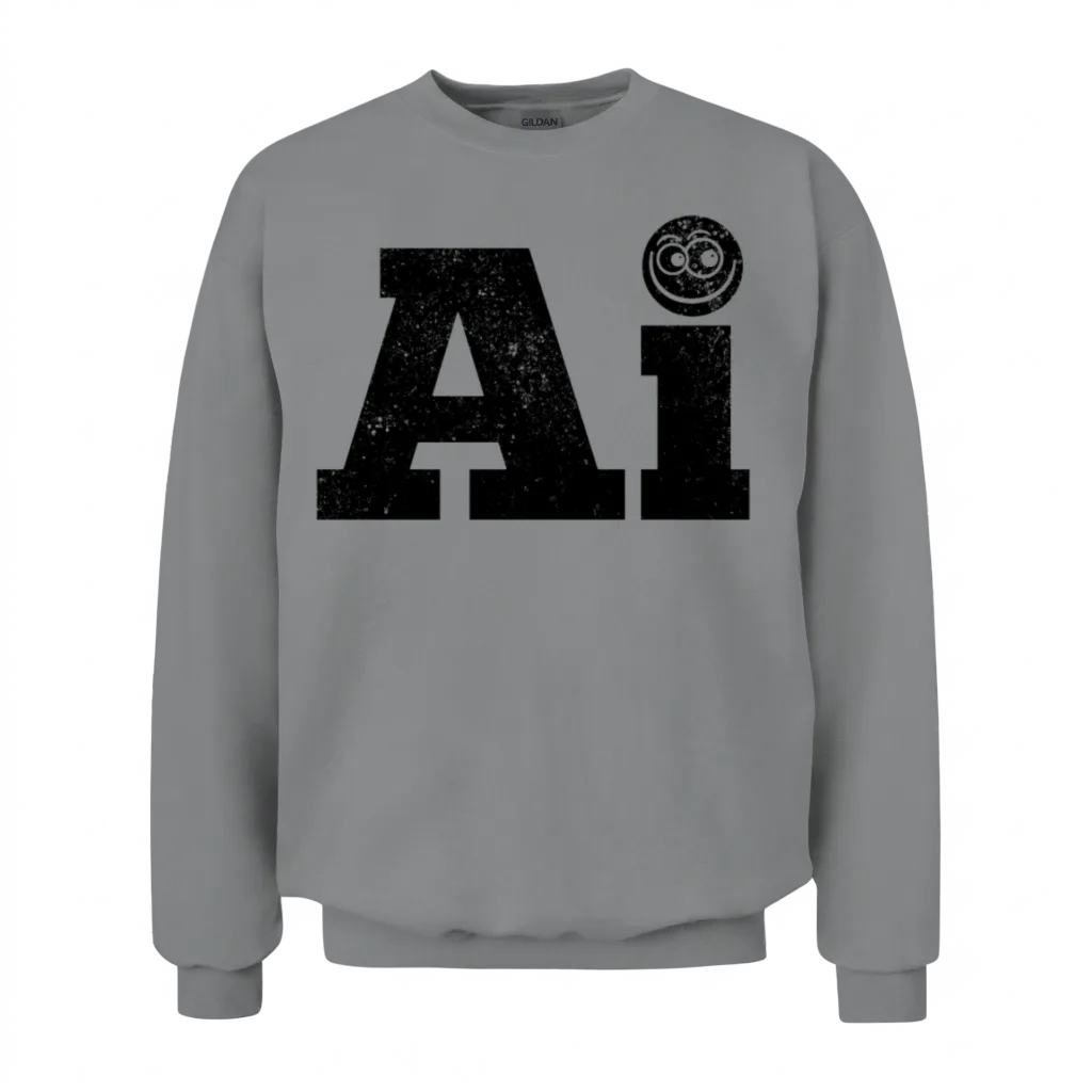 Funny Ai Artificial Intelligence Unisex Sweatshirt - Sport Grey
