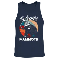 Retro Mammoth Humor — Memes & Unisex Tank Top - Navy – 2